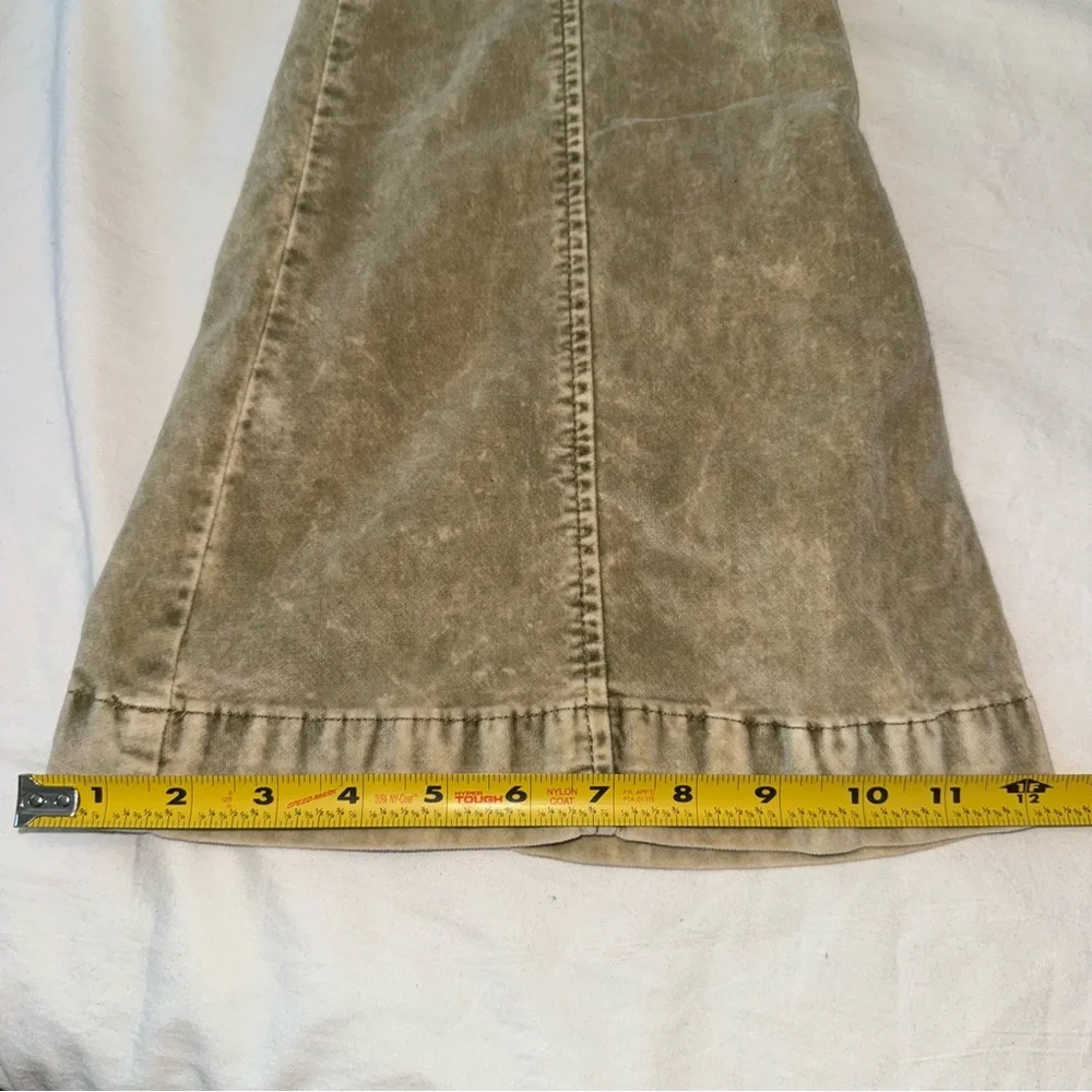 NWT Free People Flare Corduroy Pants with Zipper Stretchy Size 0 - Picture 5 of 12